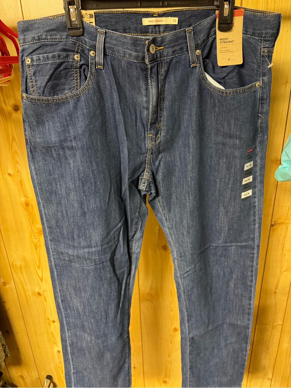 Levi's Slim Straight Dark Blue Denim Jeans
